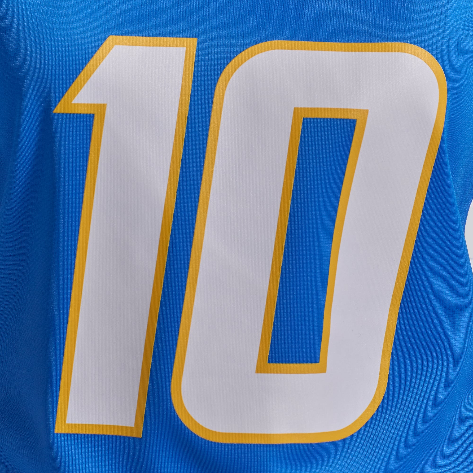 Maillot de match joueur des Chargers Los Angeles Nike Justin Herbert bleu poudré pour femme