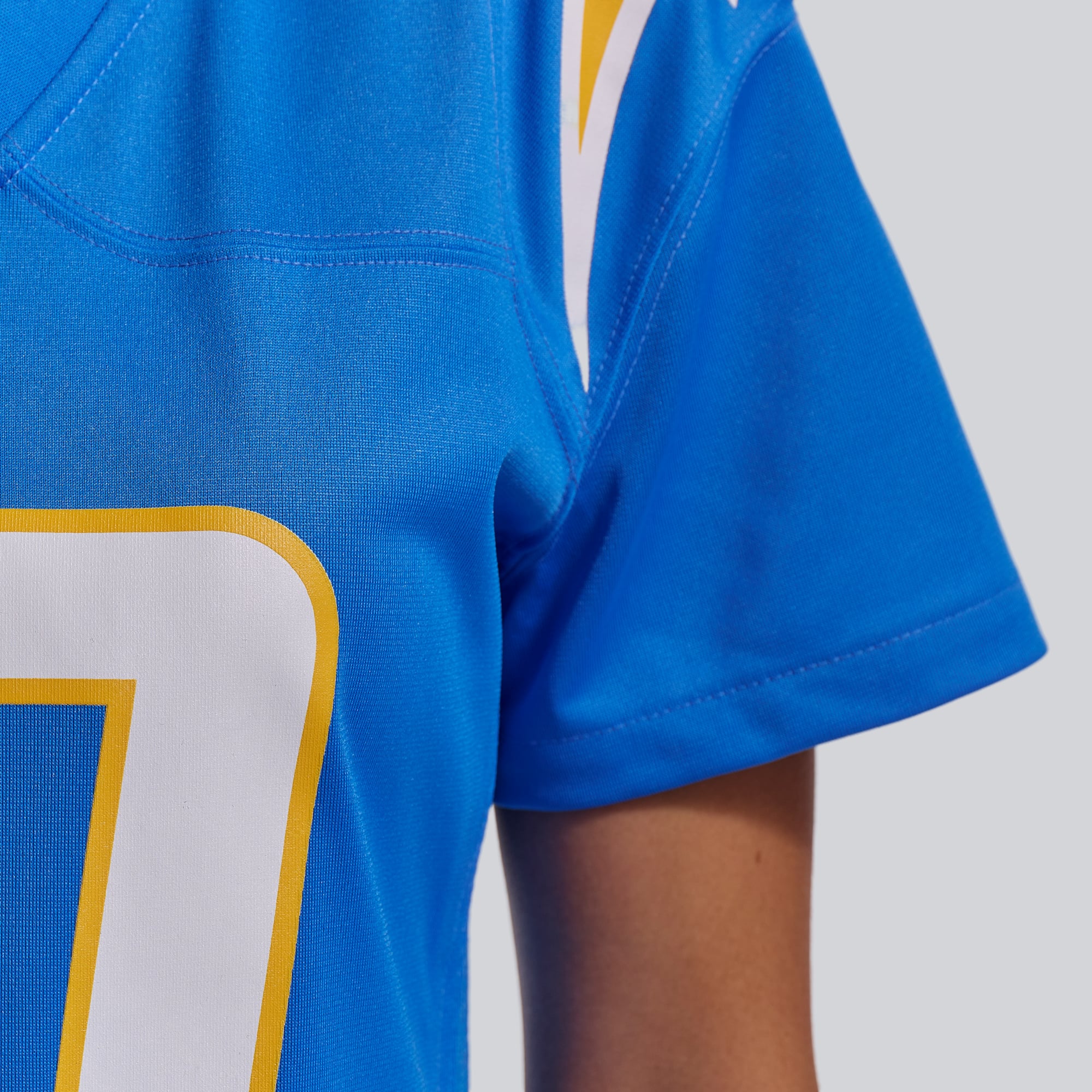 Maillot de match joueur des Chargers Los Angeles Nike Justin Herbert bleu poudré pour femme