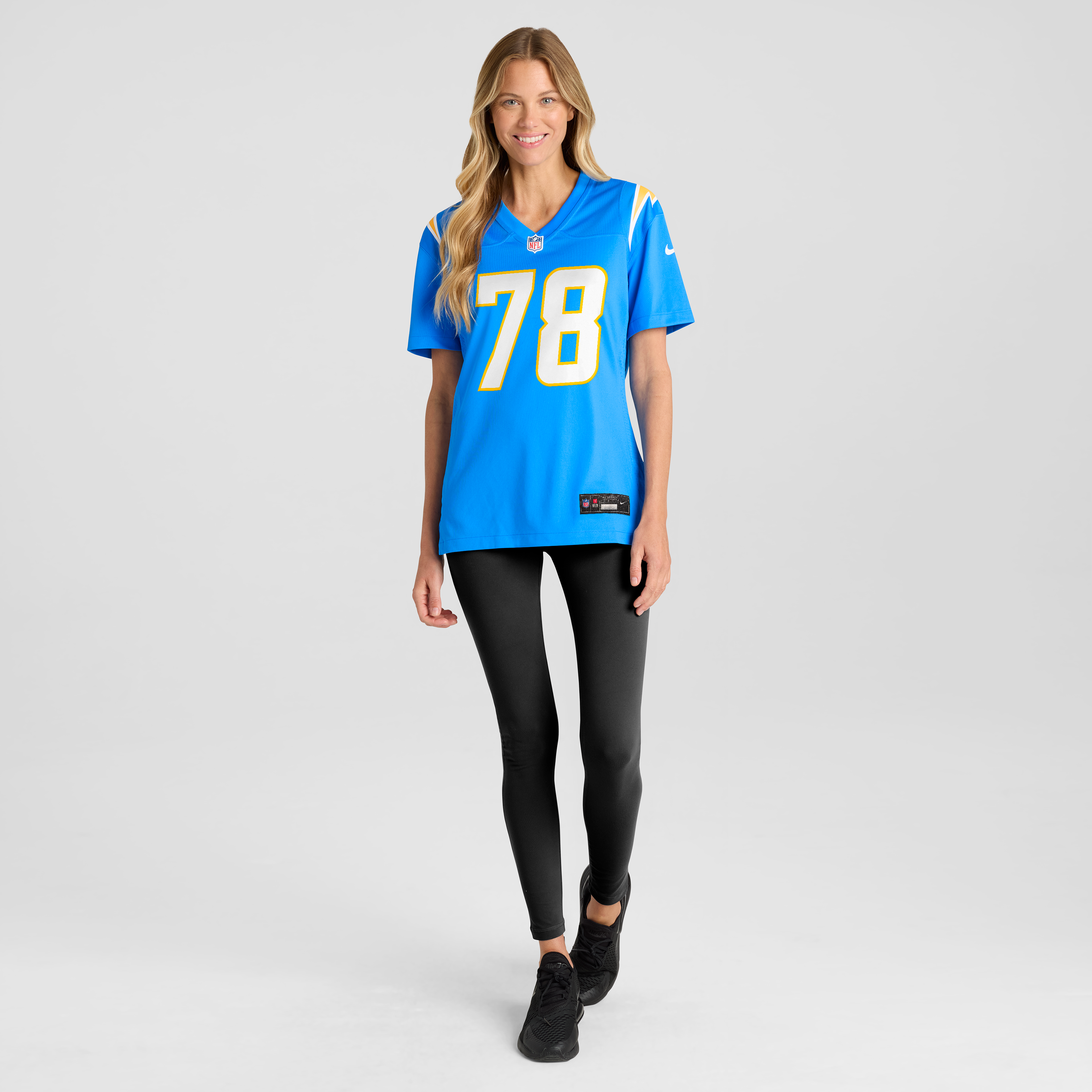 Women's Nike Laekin Vakalahi Powder Blue Los Angeles Chargers Team Game Jersey
