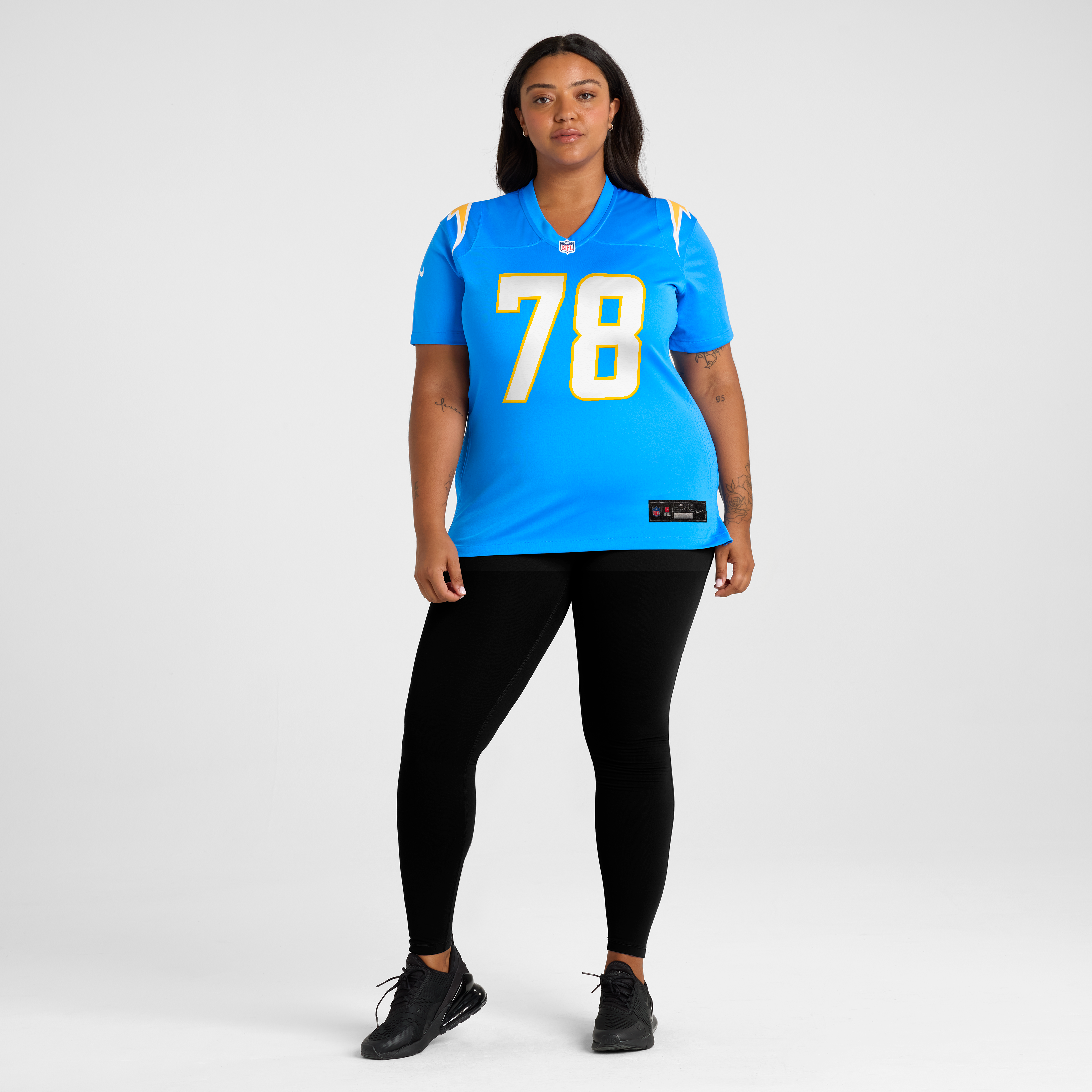 Women's Nike Laekin Vakalahi Powder Blue Los Angeles Chargers Team Game Jersey