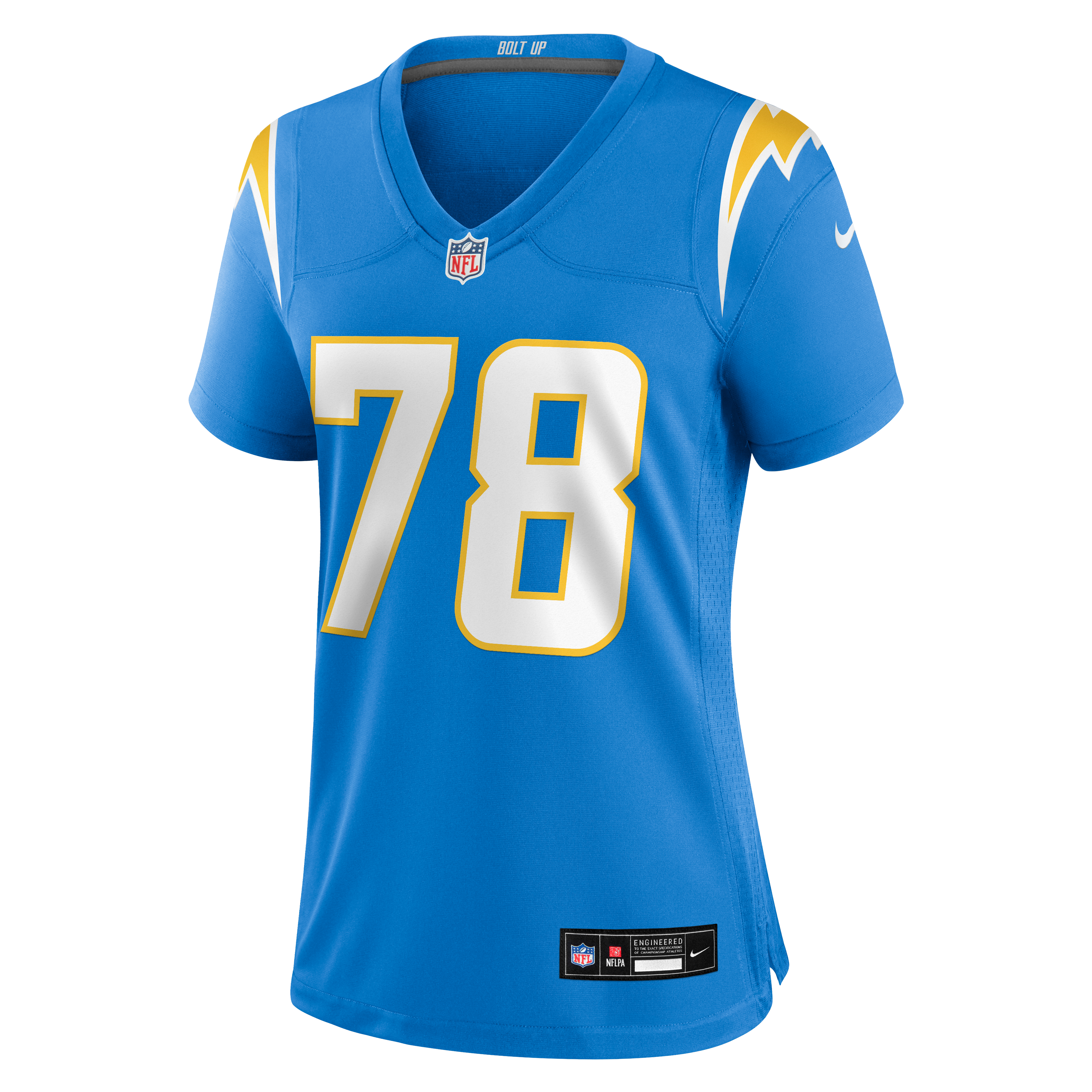 Women's Nike Laekin Vakalahi Powder Blue Los Angeles Chargers Team Game Jersey