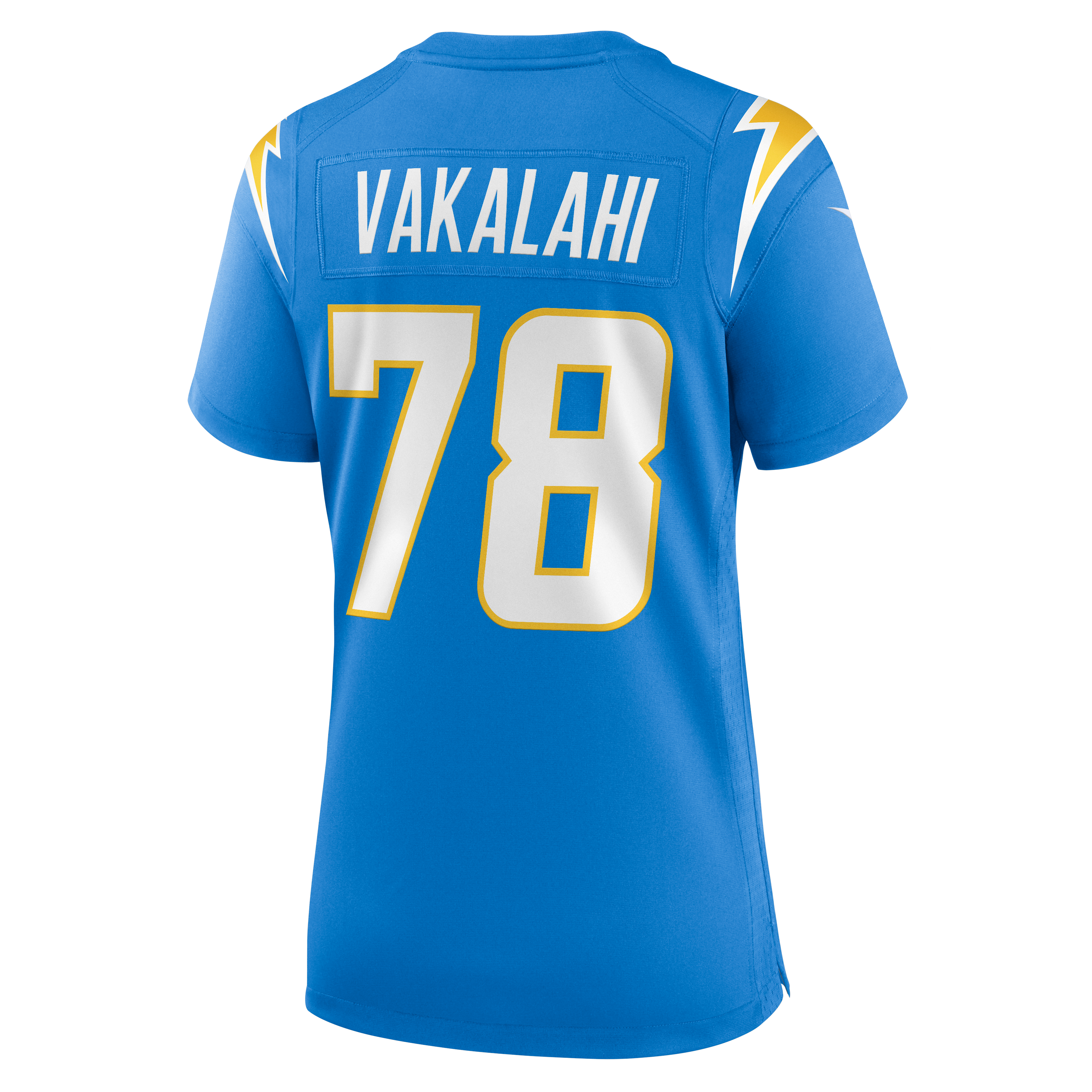 Women's Nike Laekin Vakalahi Powder Blue Los Angeles Chargers Team Game Jersey