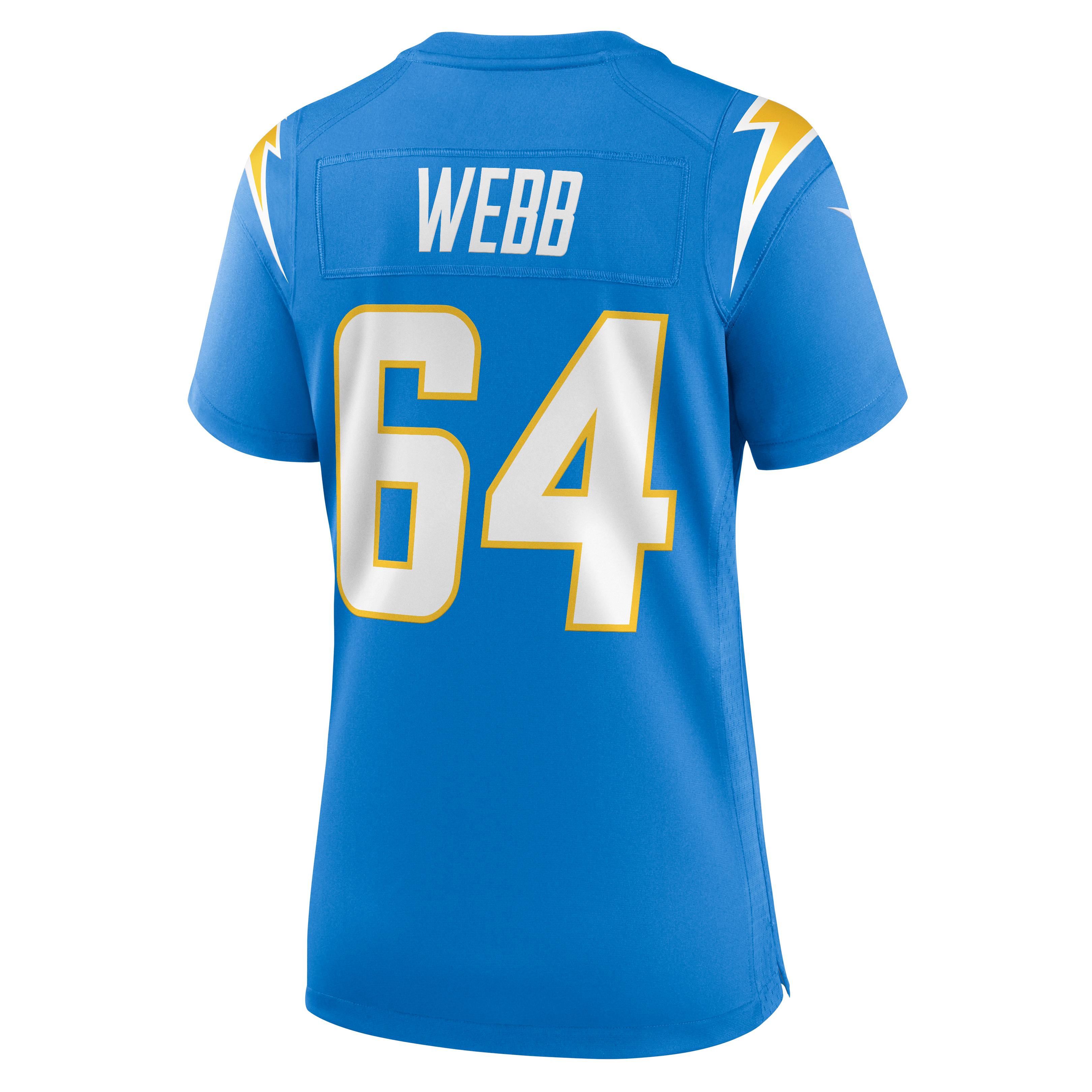 Women's Nike Terry Webb Powder Blue Los Angeles Chargers Team Game Jersey