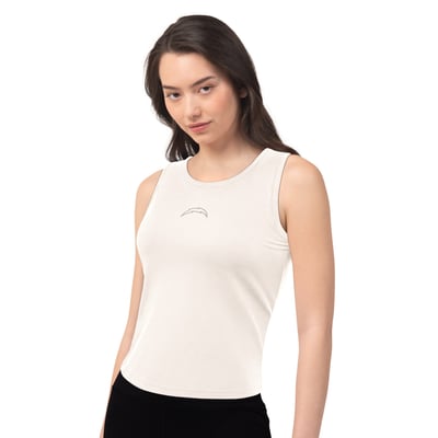  Los Angeles Chargers Starter Women's  Athleisure Cropped Tank Top - White