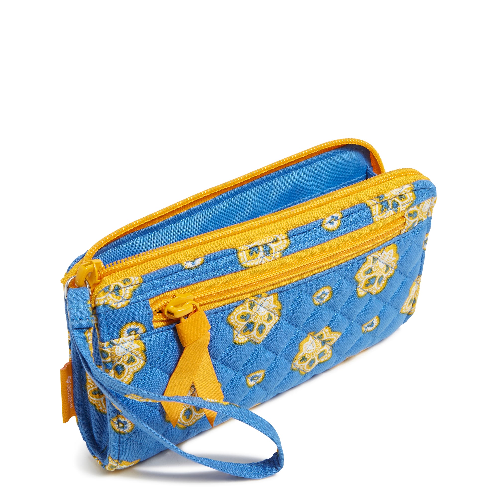 Women's Vera Bradley Los Angeles Chargers RFID Front-Zip Wristlet