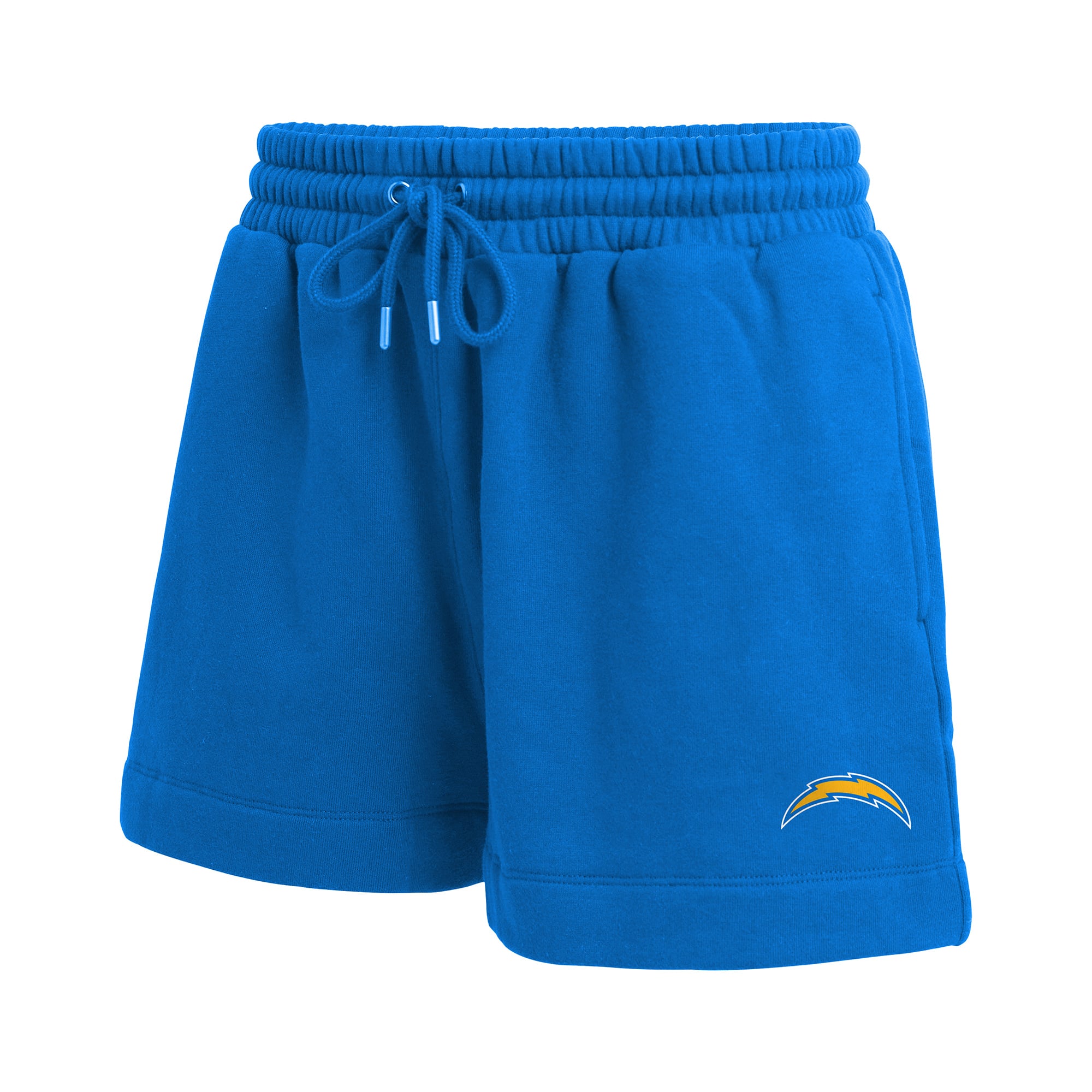 Women's WEAR by Erin Andrews Powder Blue Los Angeles Chargers Fleece V-Neck Lounge Set