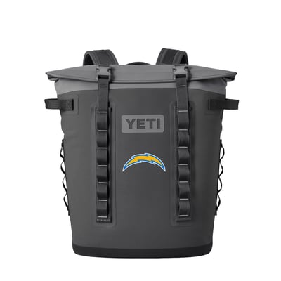  Los Angeles Chargers YETI Hopper M20 Soft Cooler Backpack - Charcoal