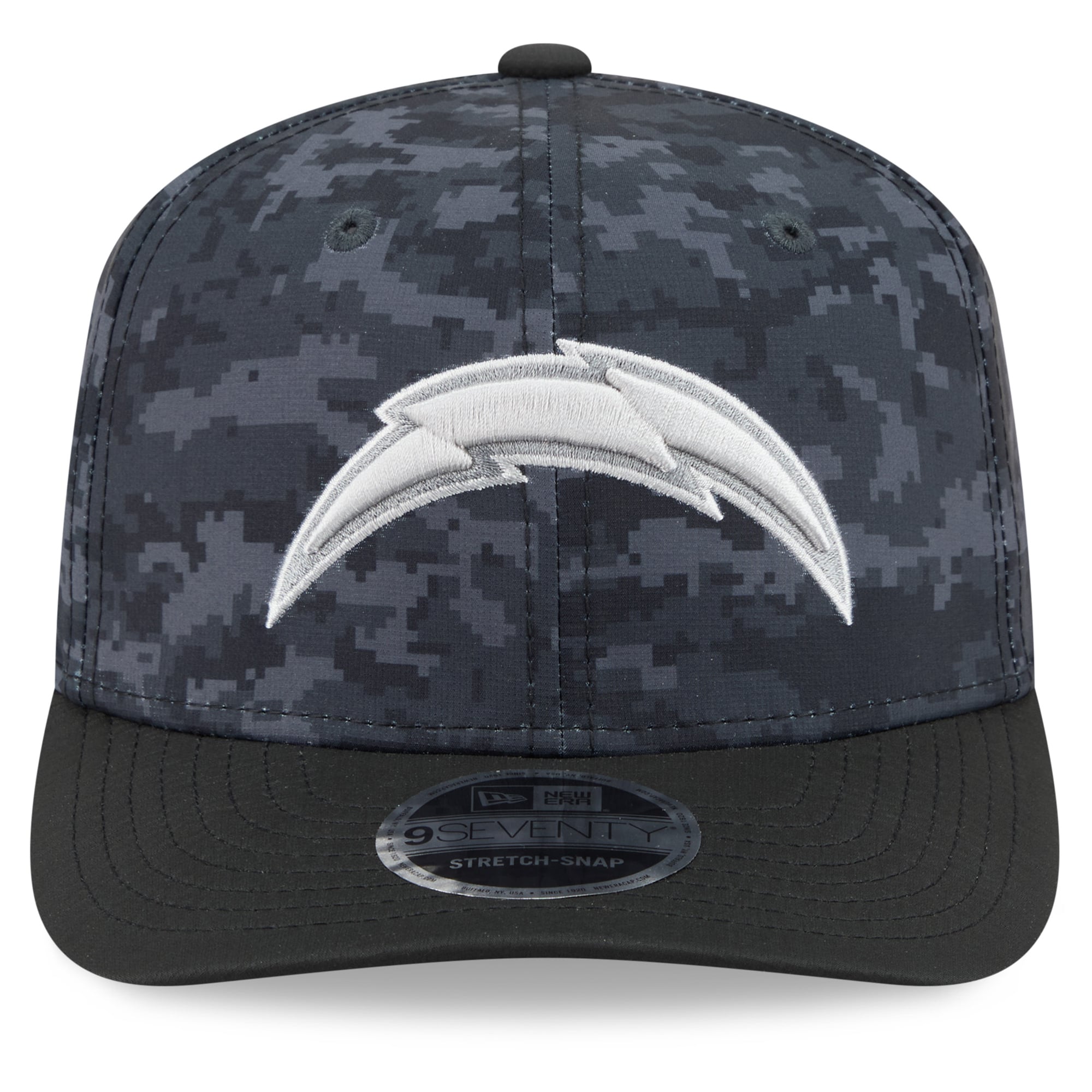 Youth New Era Black Los Angeles Chargers 2026 Salute To Service 9SEVENTY Adjustable Hat