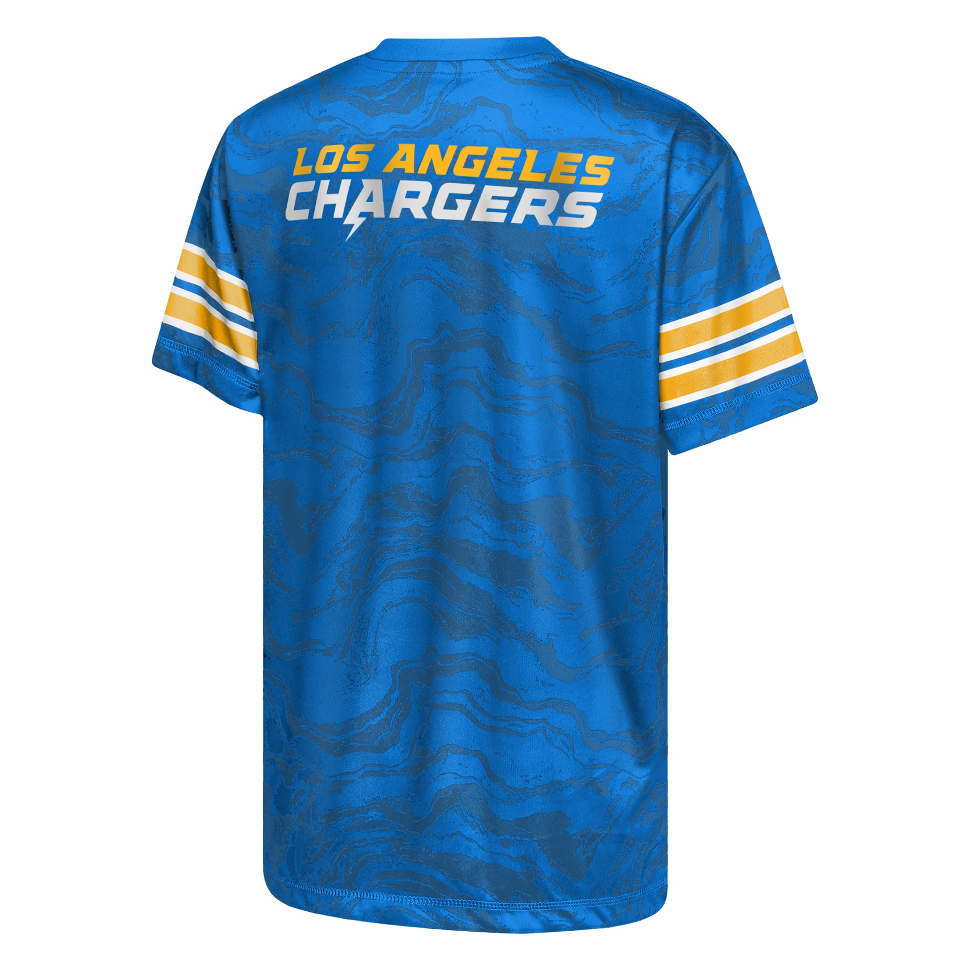 T-shirt de performance Outerstuff bleu pour jeunes, Los Angeles Chargers, motif Slant Route