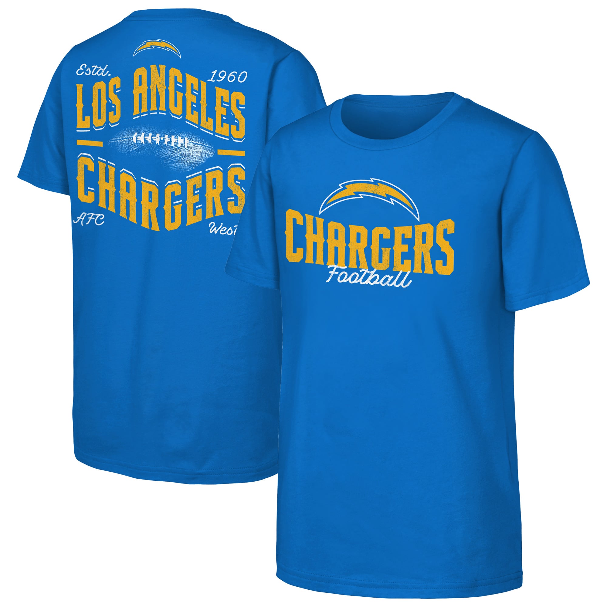 T-shirt bleu Outerstuff pour jeunes, Los Angeles Chargers, meilleur choix