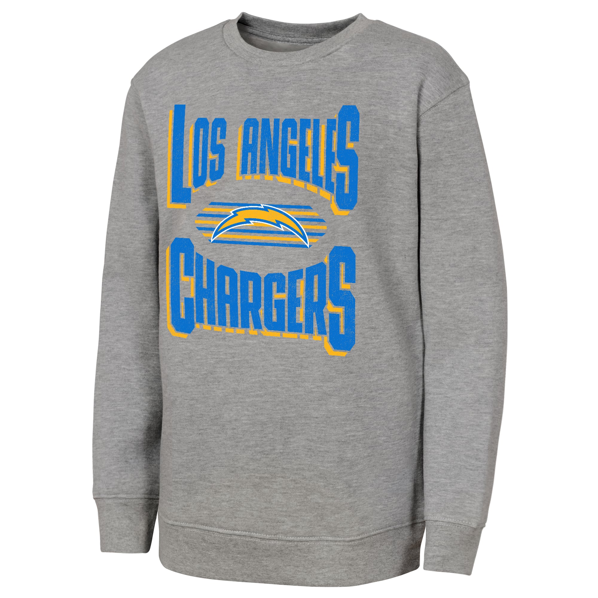 Sweat-shirt gris Jet Stream des Chargers de Los Angeles pour jeunes la marque Outerstuff
