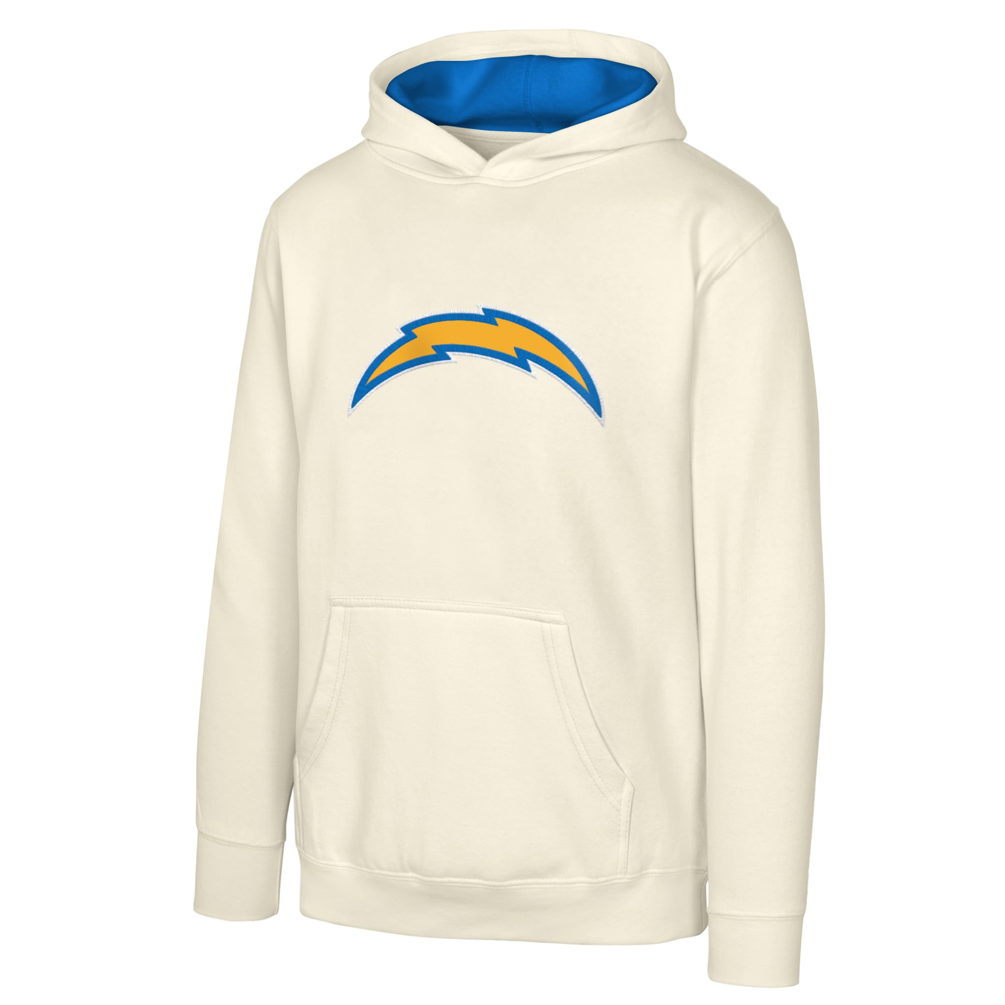 Youth Outerstuff Natural Los Angeles Chargers Prime Pullover Hoodie
