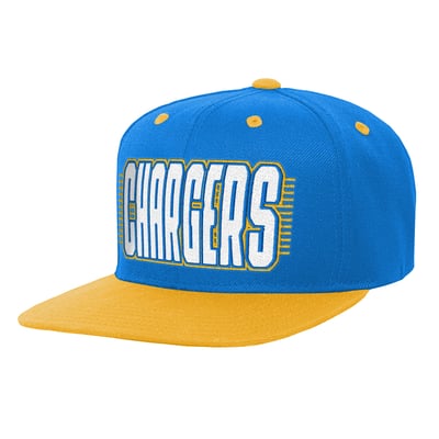Los Angeles Chargers Outerstuff Youth Snapback Hat - Powder Blue/Gold