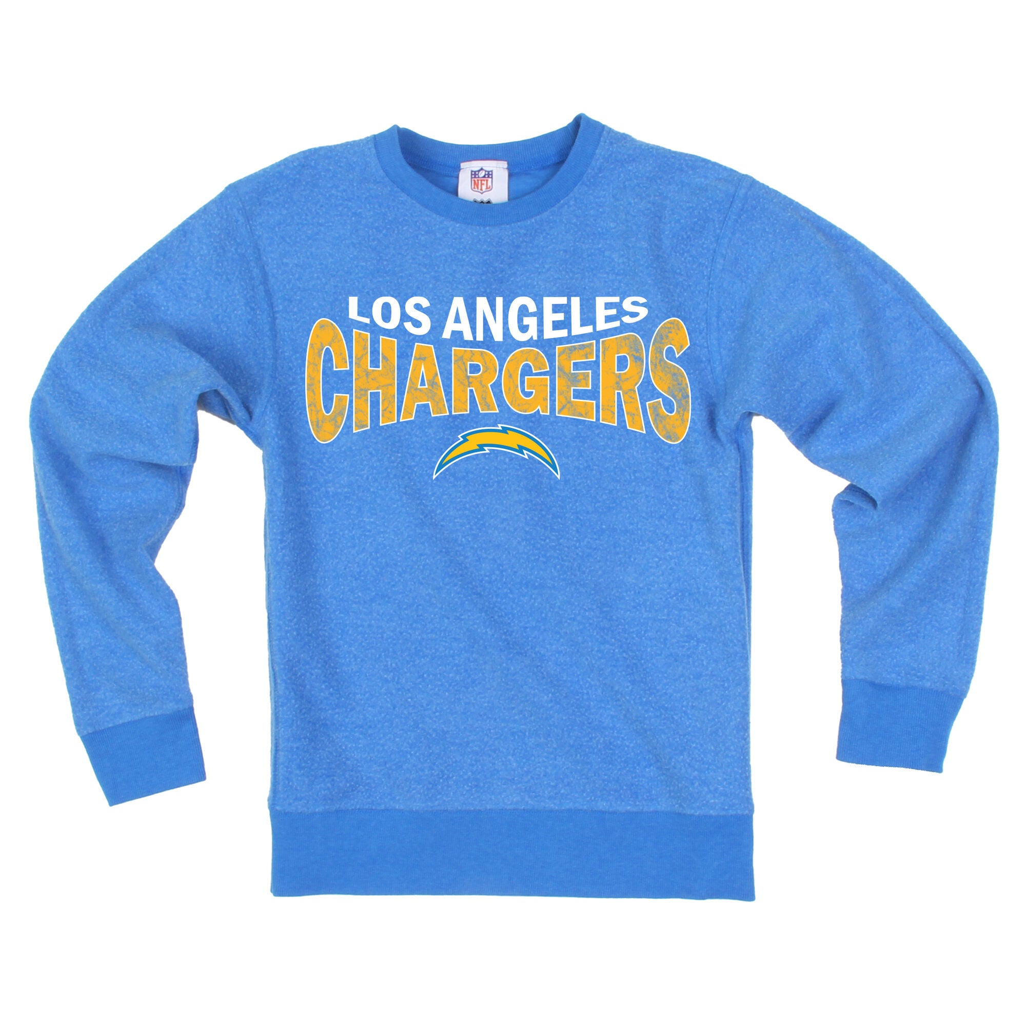 Sweat-shirt réversible en polaire bleu poudré Wes & Willy pour jeunes, Los Angeles Chargers