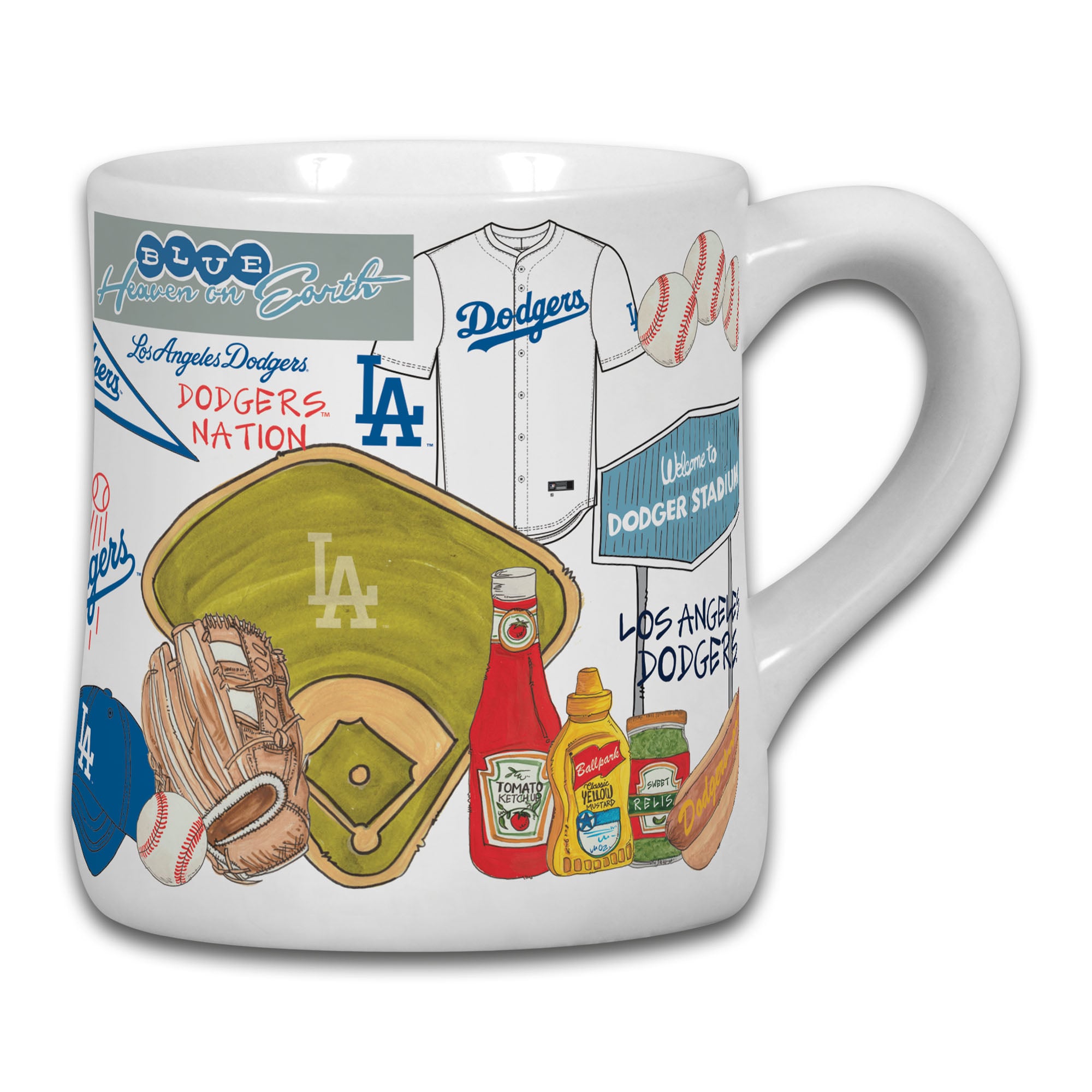 Los Angeles Dodgers 20oz Ceramic Icon Mug