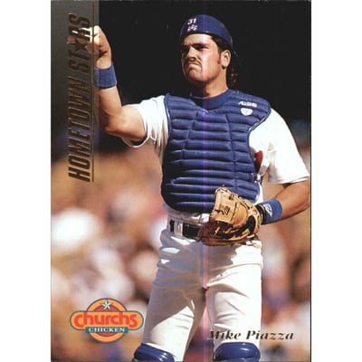1994 Church's Hometown Stars Gold #14 Mike Piazza