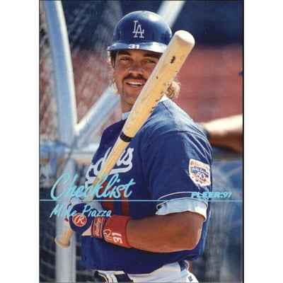 1997 Fleer Tiffany #734 Mike Piazza CL