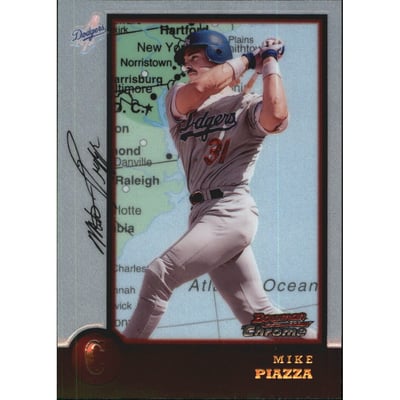 1998 Bowman Chrome International #18 Mike Piazza