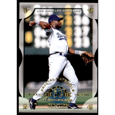 1998 Leaf Fractal Materials Die Cuts #145 Eric Young PY