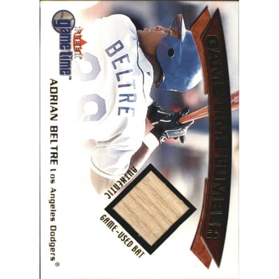 2001 Fleer Game Time Lumber #3 Adrian Beltre