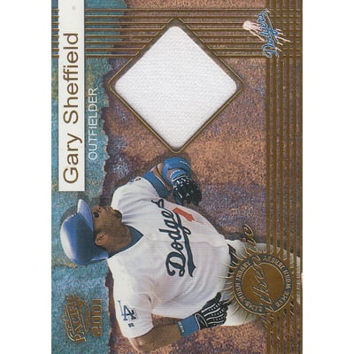 2001 Pacific Game Jersey #3 Gary Sheffield
