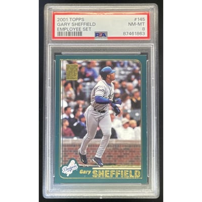 2001 Topps For Topps Employees #145 Gary Sheffield PSA 8