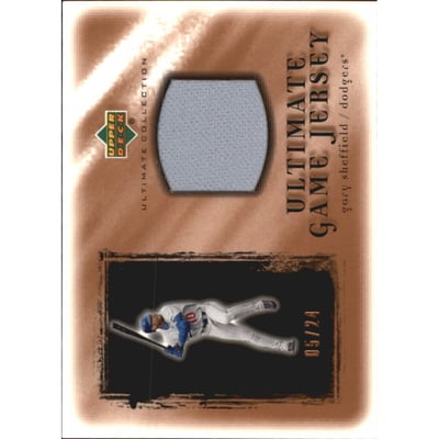 2001 Ultimate Collection Game Jersey Copper #UGS Gary Sheffield
