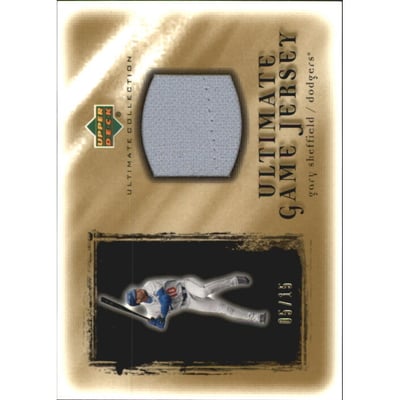2001 Ultimate Collection Game Jersey Gold #UGS Gary Sheffield