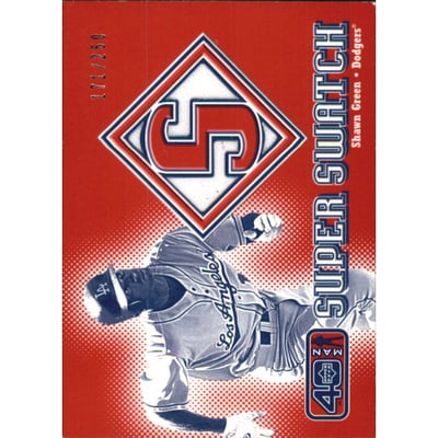 2002 Upper Deck 40-Man Super Swatch #SSG Shawn Green