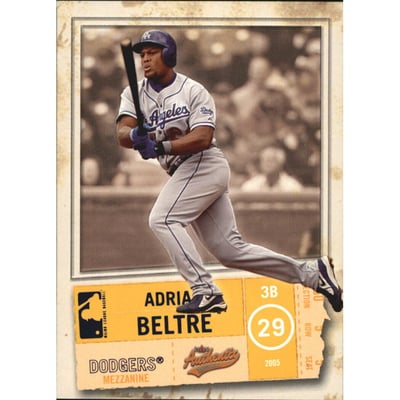 2005 Fleer Authentix Mezzanine #77 Adrian Beltre