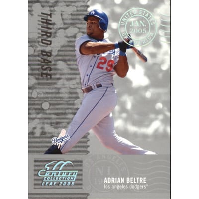 2005 Leaf Century Post Marks Silver #80 Adrian Beltre