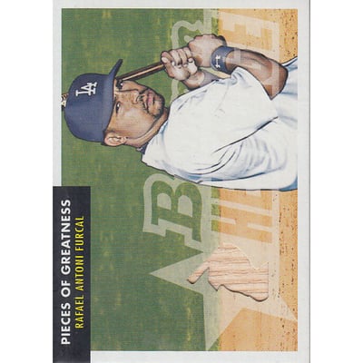 2007 Bowman Heritage Pieces of Greatness #RF Rafael Furcal Bat B