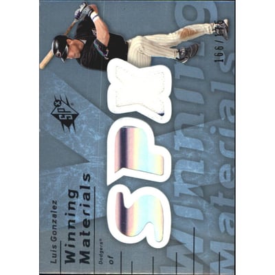2007 SPx Winning Materials 175 Blue #LG Luis Gonzalez/175