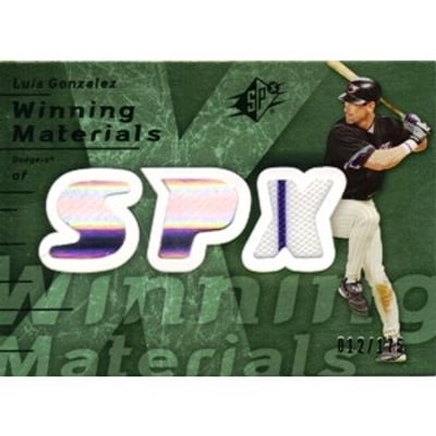 2007 SPx Winning Materials 175 Green #LG Luis Gonzalez/175