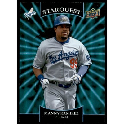 2009 Upper Deck StarQuest Super Rare Emerald #SQ21 Manny Ramirez