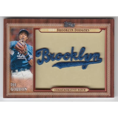2011 Topps Commemorative Patch #DG Dee Gordon UPD