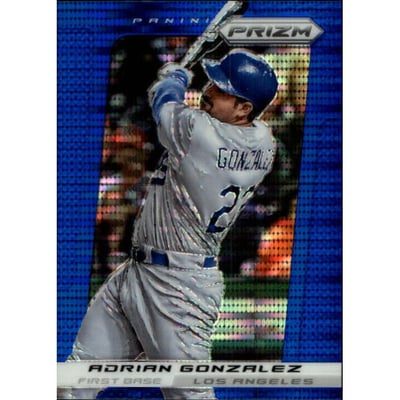 2013 Panini Prizm Prizms Blue Pulsar #99 Adrian Gonzalez