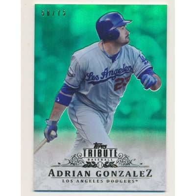 2013 Topps Tribute Green #98 Adrian Gonzalez