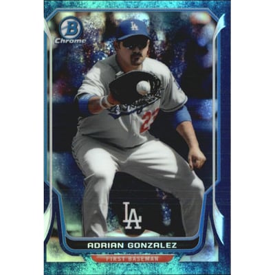 2014 Bowman Chrome Bubble Refractors #157 Adrian Gonzalez