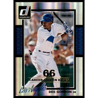 2014 Donruss Stat Line Career #303 Dee Gordon/66