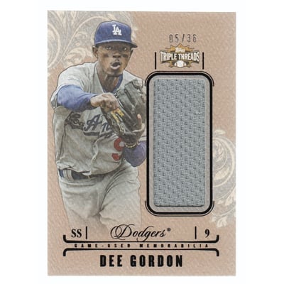 2014 Topps Triple Threads Unity Relics #UJRDGD Dee Gordon