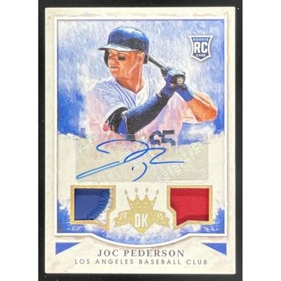 2015 Diamond Kings DK Minis Materials Framed Prime #165 Joc Pederson RC /10
