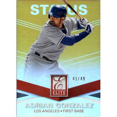 2015 Elite Status Gold #80 Adrian Gonzalez