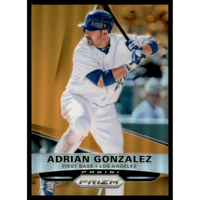 2015 Panini Prizm Prizms Orange #19 Adrian Gonzalez