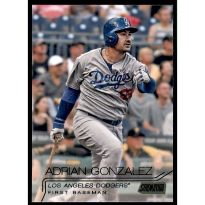 2015 Stadium Club Black #59 Adrian Gonzalez