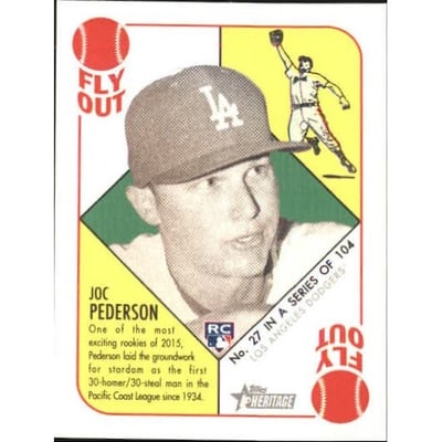 2015 Topps Heritage '51 Collection Mini Black Back #27 Joc Pederson