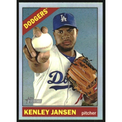 2015 Topps Heritage Chrome Refractors #THC443 Kenley Jansen