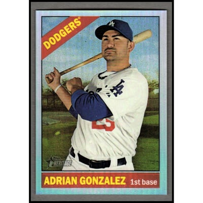 2015 Topps Heritage Chrome Refractors #THC473 Adrian Gonzalez