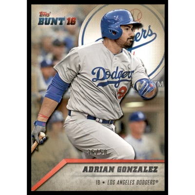 2016 Topps Bunt Topaz #92 Adrian Gonzalez