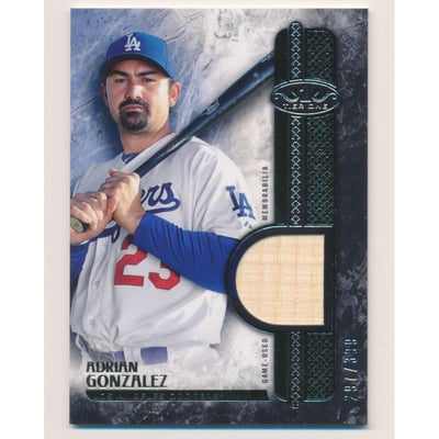 2016 Topps Tier One Relics #T1RAGN Adrian Gonzalez/399